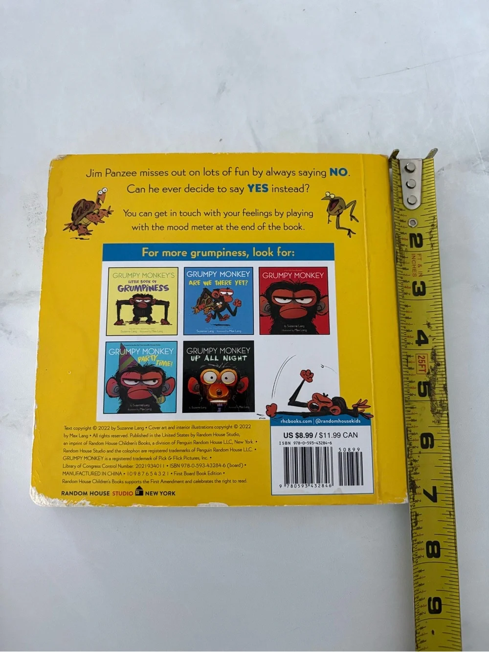 Grumpy Monkey Says No! by Suzanne Lang (2022, Children's Board Books)